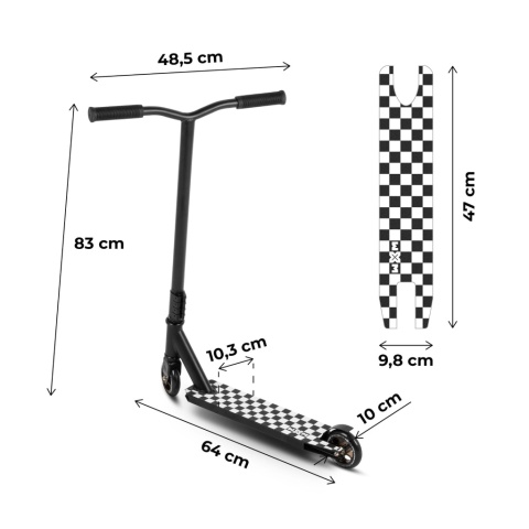 Hulajnoga wyczynowa WXM WRS-AT1 do 100 kg Flag