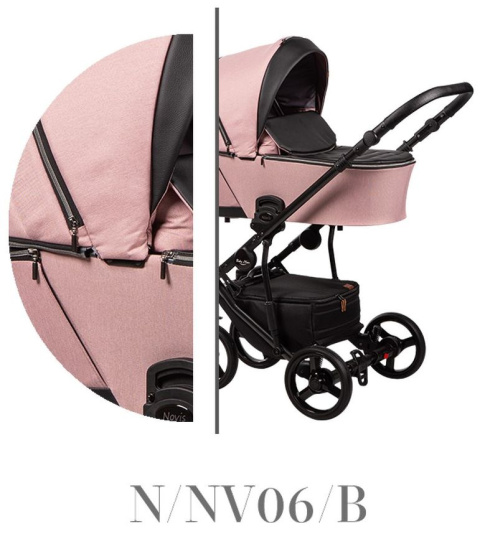 NOVIS 3w1 Baby Merc wózek wielofunkcyjny z fotelikiem Kite 0-13 kg kolor N/NV06/B