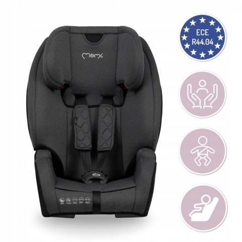 MoMi BAHARI fotelik samochodowy Isofix 9-36 kg - Czarny