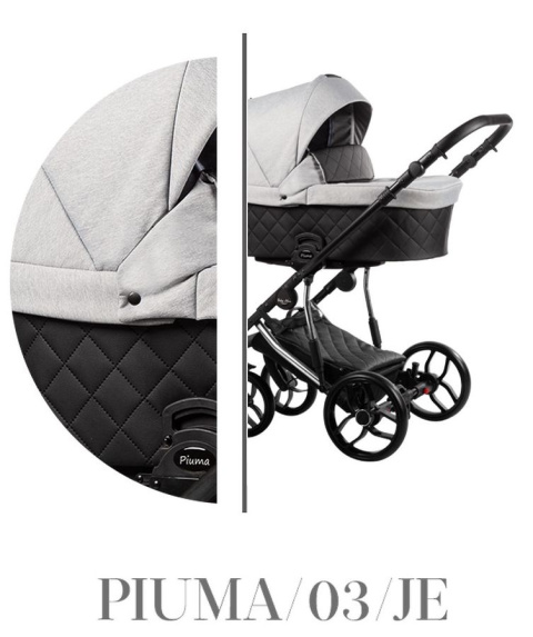 PIUMA Limited 3w1 Baby Merc wózek wielofunkcyjny z fotelikiem Kite 0-13 kg kolor PIUMA/03/JE